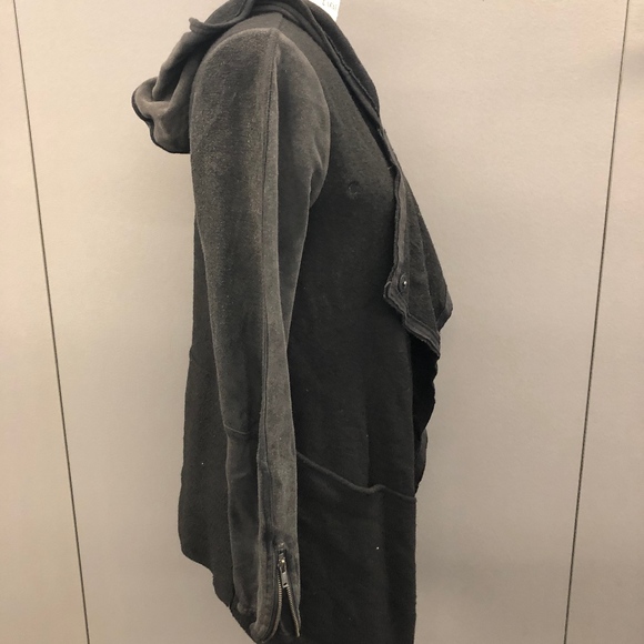 Free People Hooded High Low Jacket - Picture 3 of 4